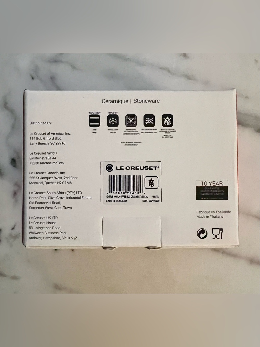 Le Creuset Noël Holiday Mug | Christmas Ornaments | New in Box - Picture 3 of 3